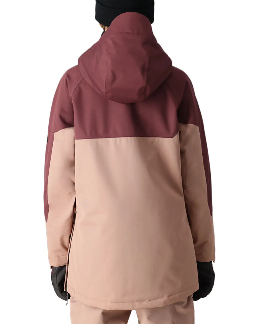 686 Women's Upton Anorak Sassafras Colorblock 2025