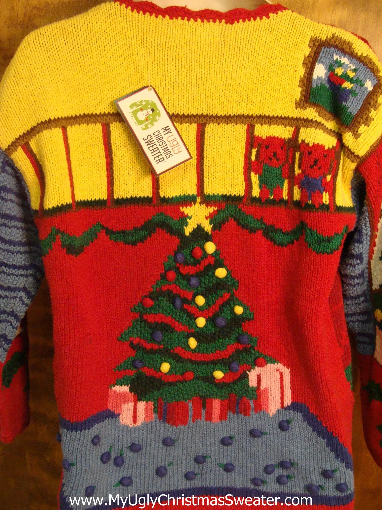 80s Teddy Bear Family Tacky Christmas Sweater