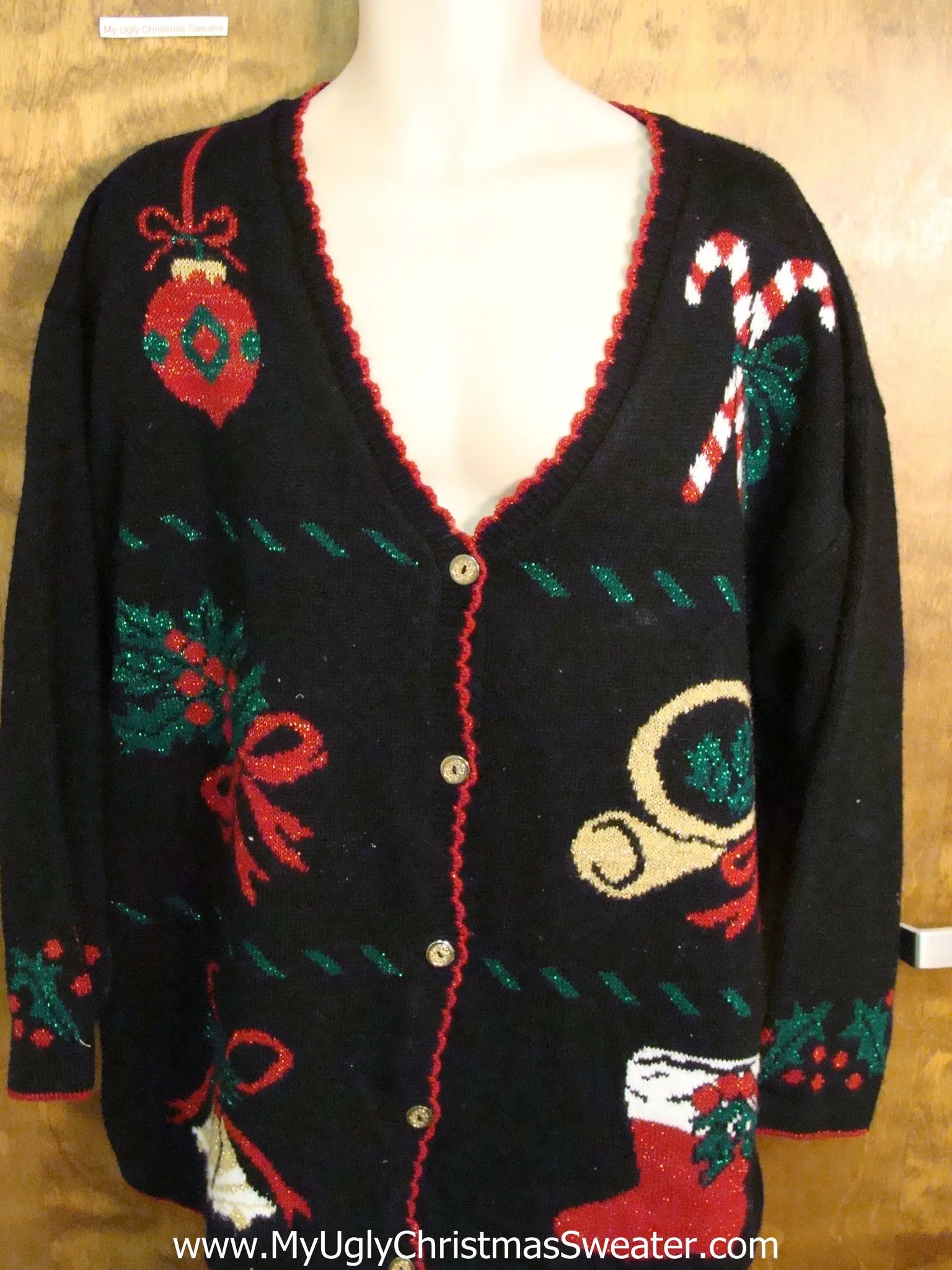 Acrylic 80s Fun Cute Xmas Sweater