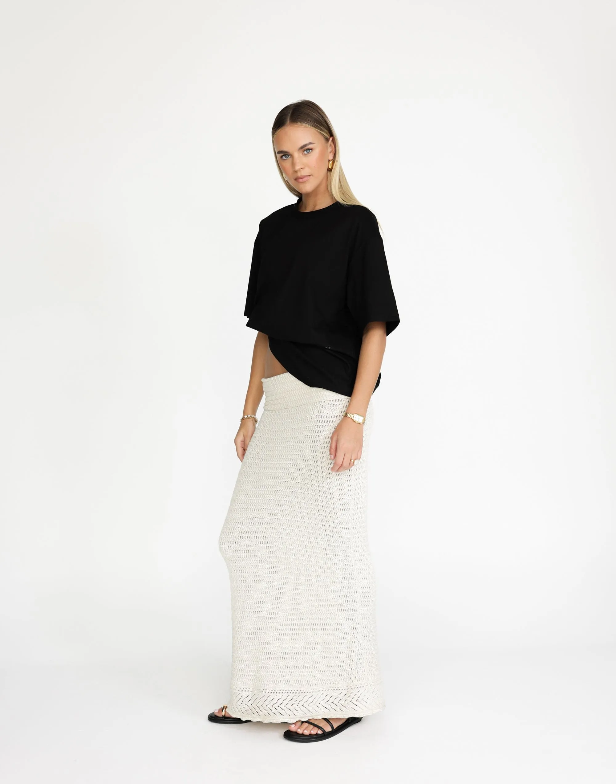 Amani Maxi Skirt (Off White)