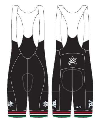 Annadel Illuminati - Bear Flag Design - SC Race Cargo Bib Shorts