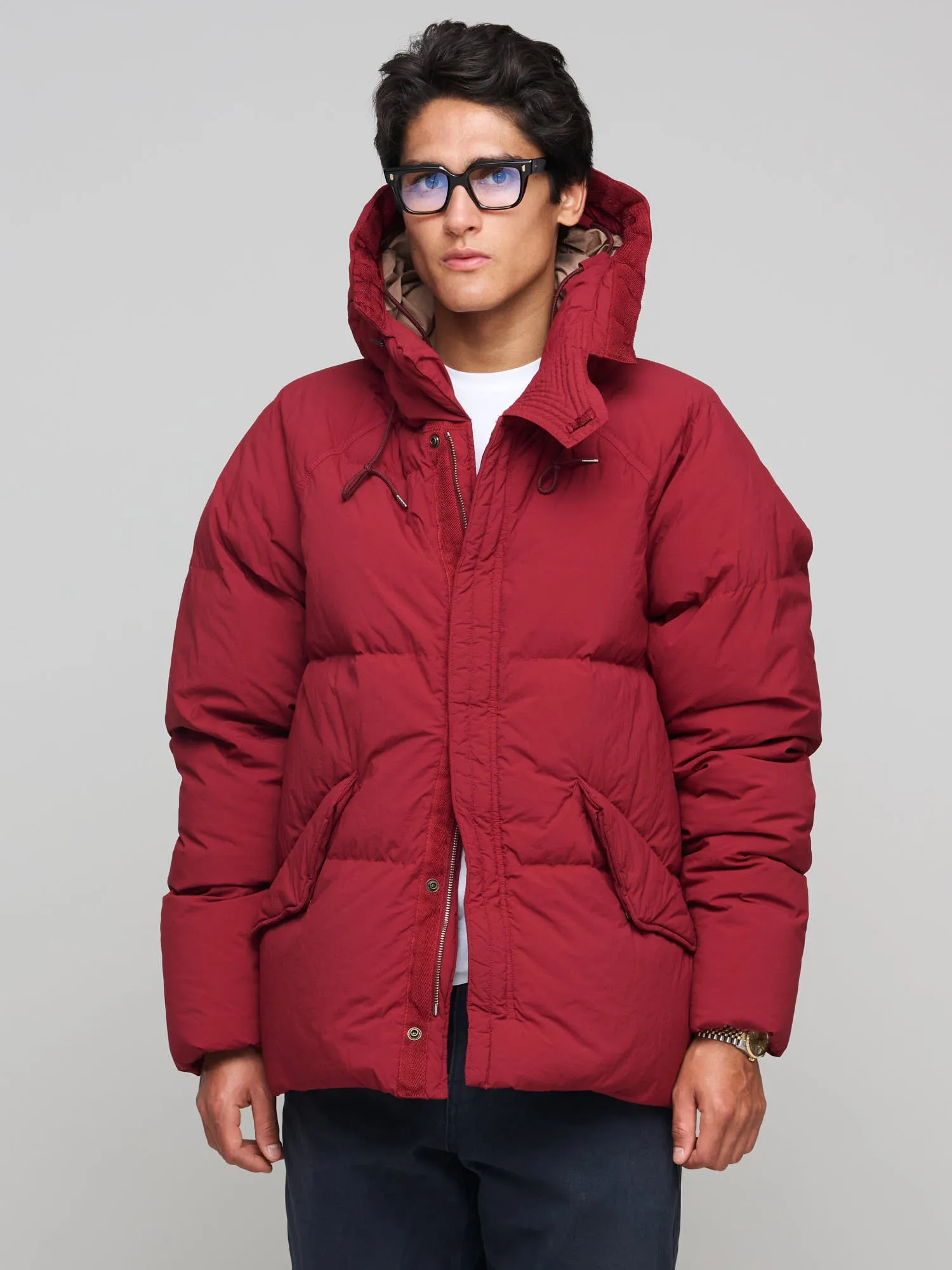 Artic Down Parka (no visible logo), Red