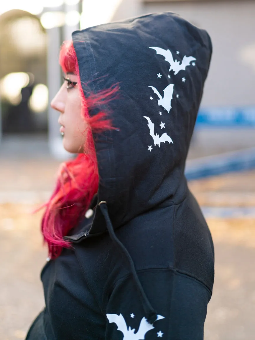 Bats and Stars Zip Hoodie