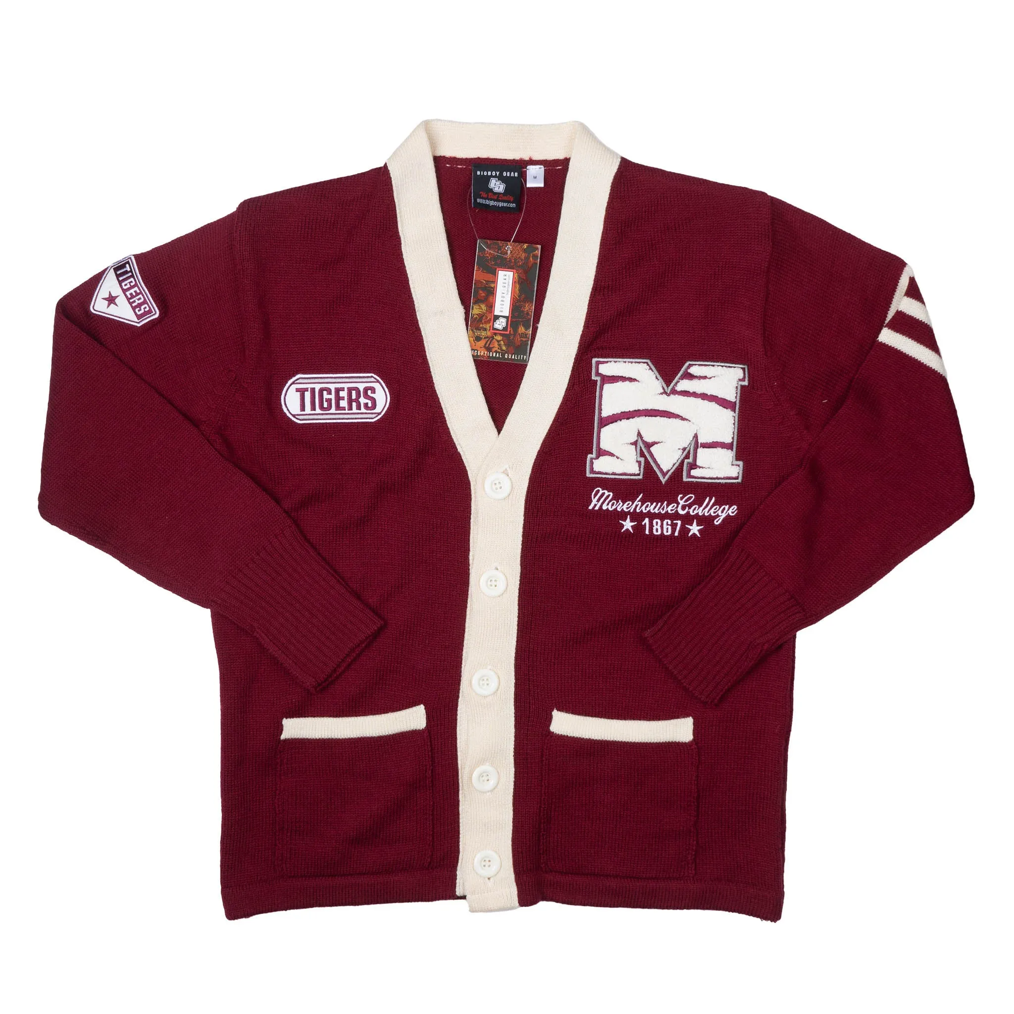 BIG BOY CARDIGAN BURGUNDY - BBCN01