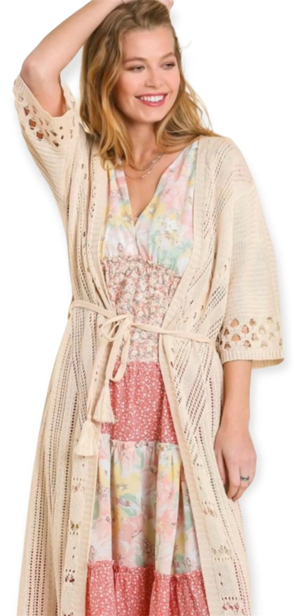 Bohemian Crochet Duster