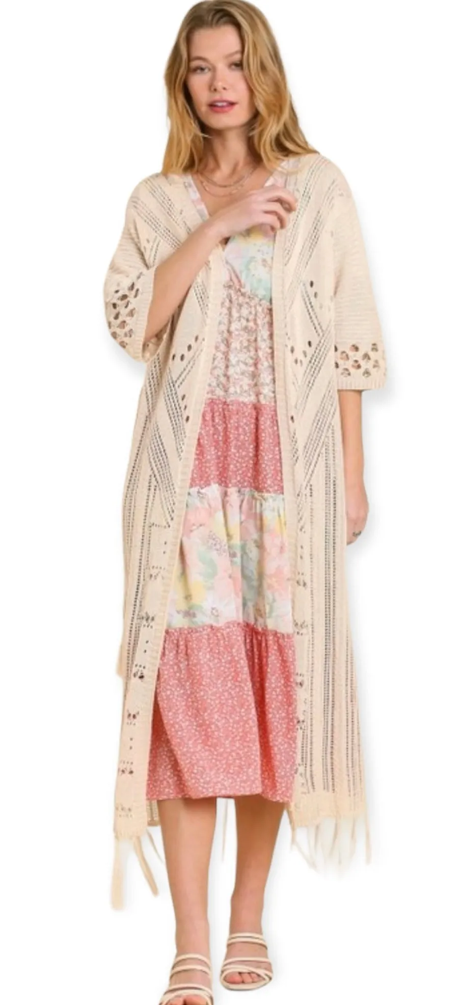 Bohemian Crochet Duster