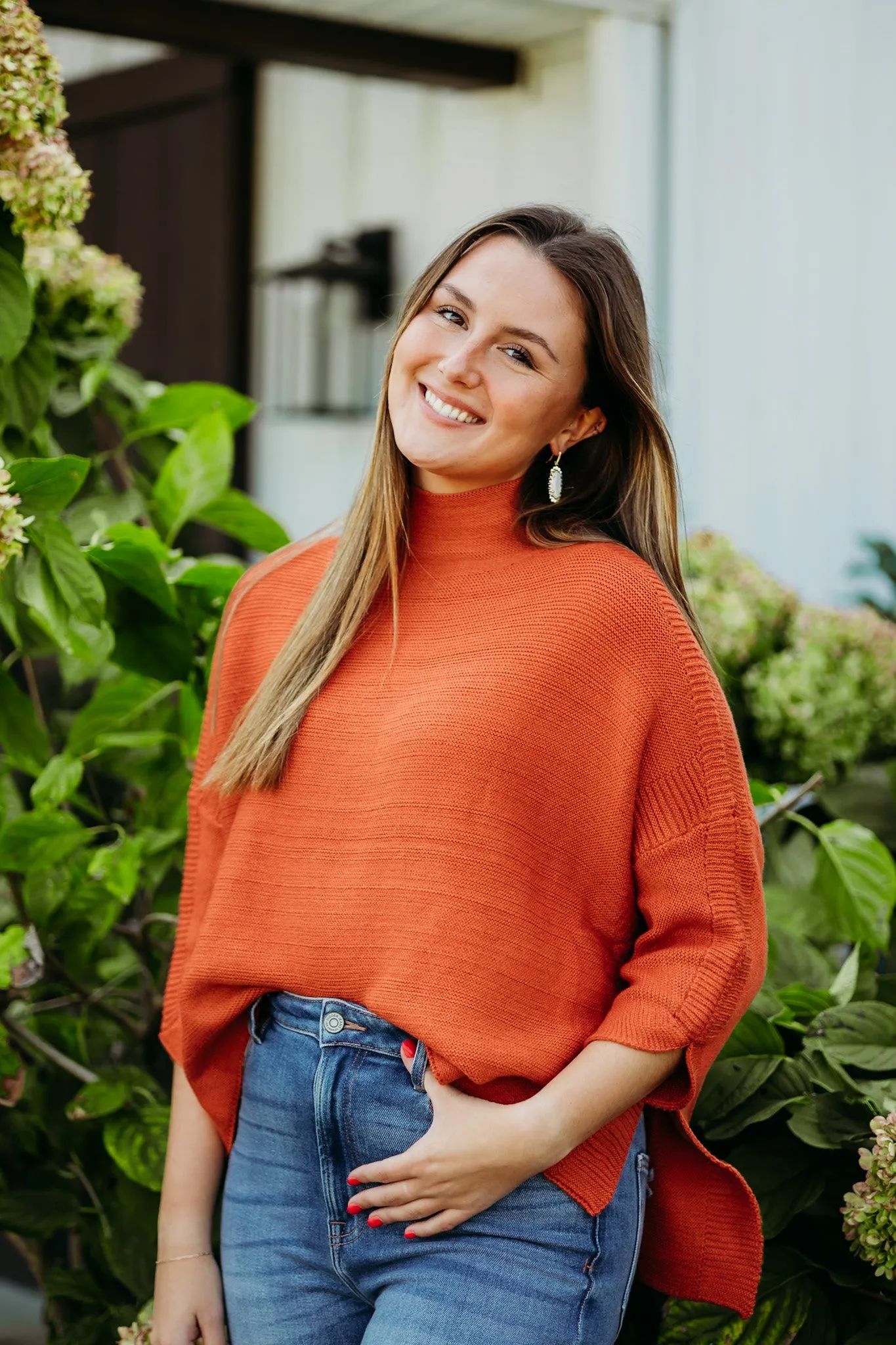 Boho Rust Sweater