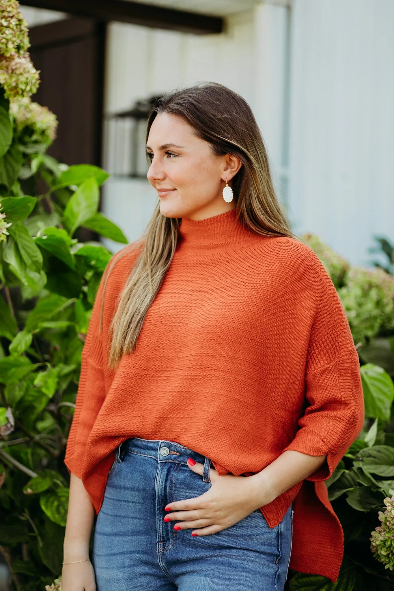 Boho Rust Sweater