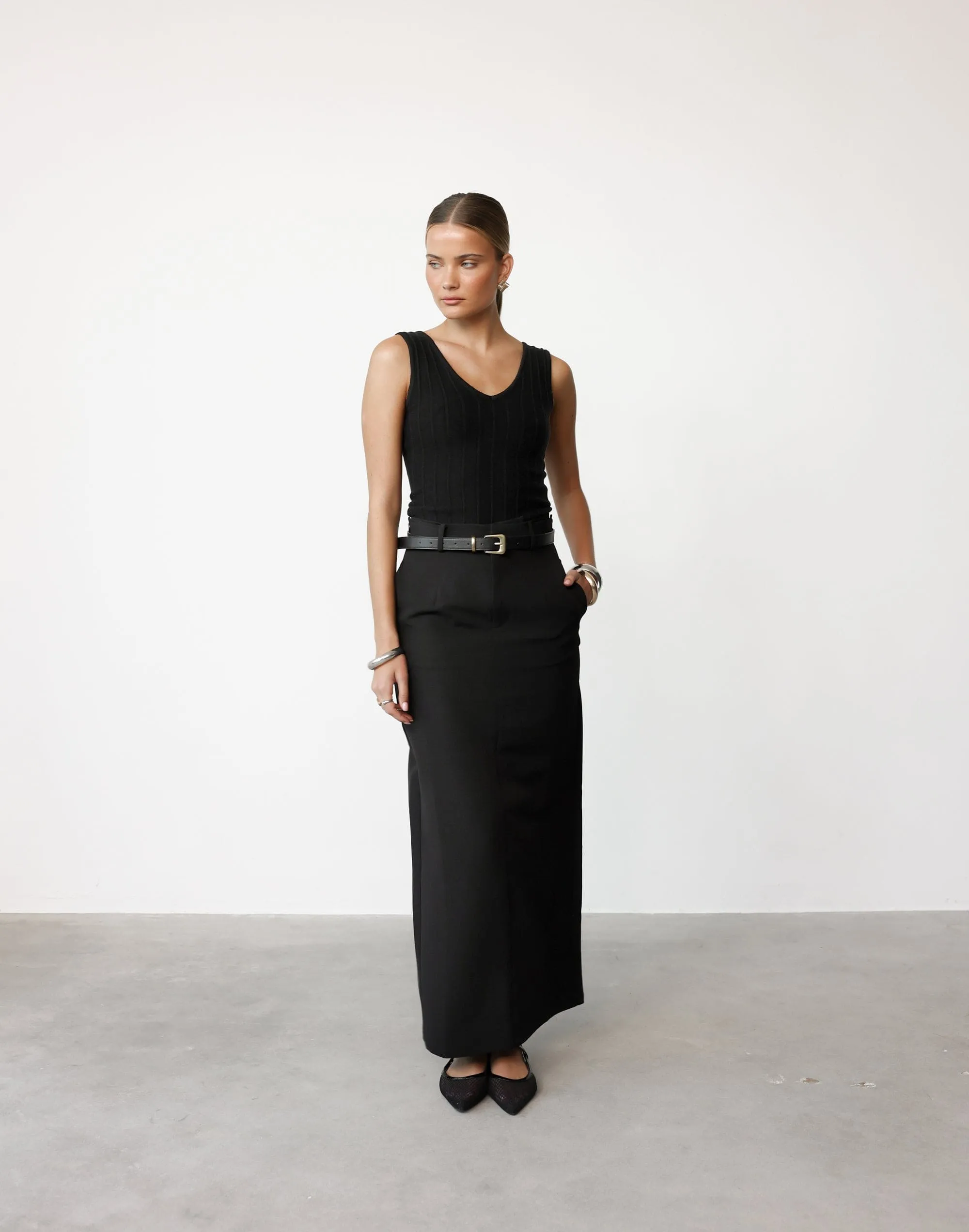 Briar Maxi Skirt (Black)