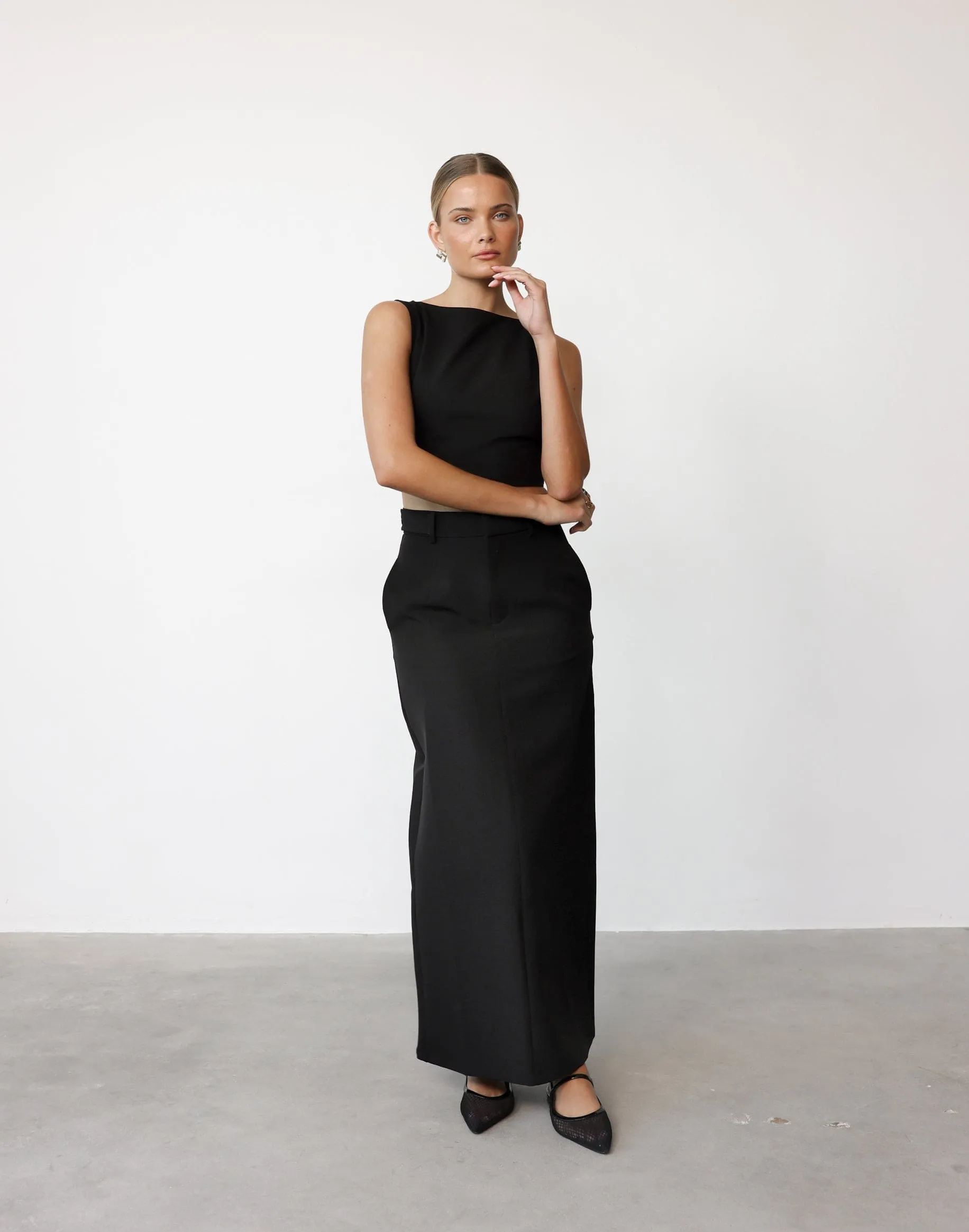 Briar Maxi Skirt (Black)