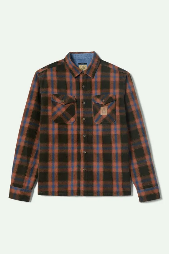 Brixton Coors Colt L/S Flannel - BLACK/BROWN