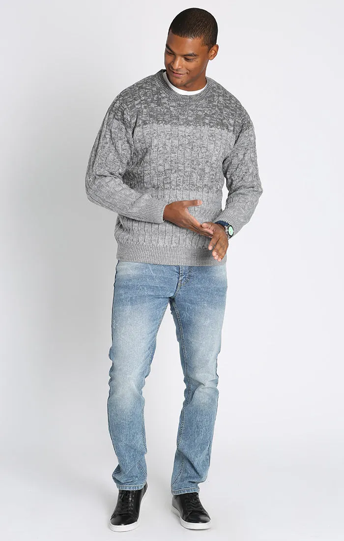 Cable Knit Crewneck Sweater