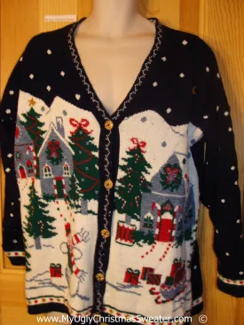 Cheesy 80s Cardigan Christmas Sweater