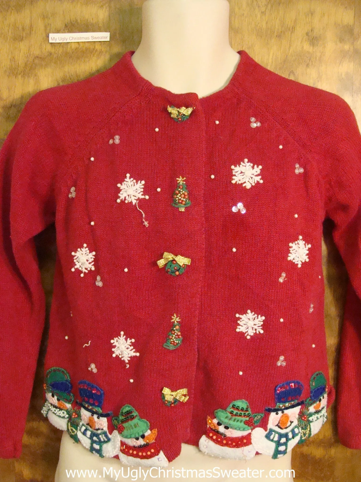 Child Size Red Novelty Funny Christmas Sweater