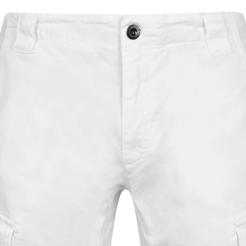 CP COMPANY Lens Cargo Shorts Gauze White