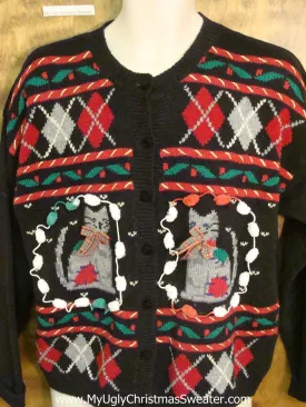 Crazy Cat Lady Horrible Christmas Sweater