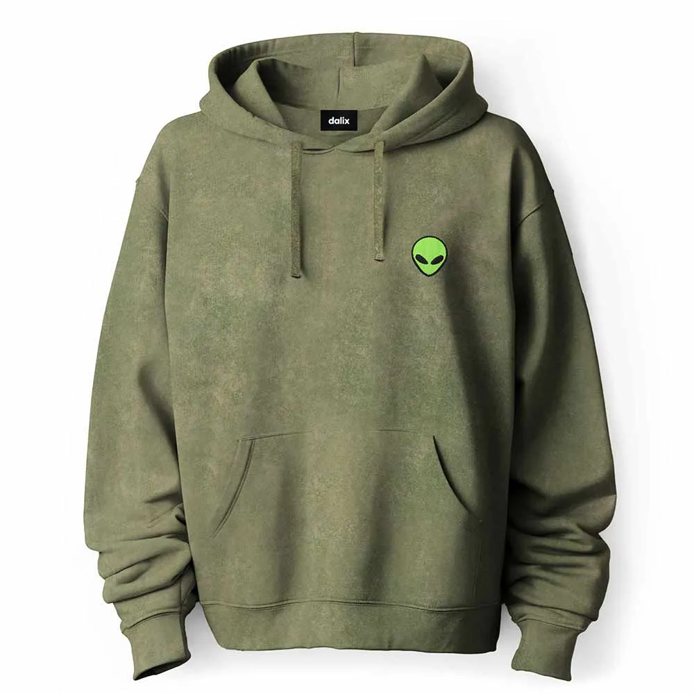 Dalix Alien Mineral Wash Hoodie