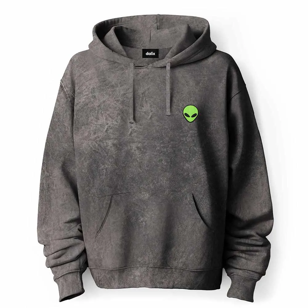 Dalix Alien Mineral Wash Hoodie