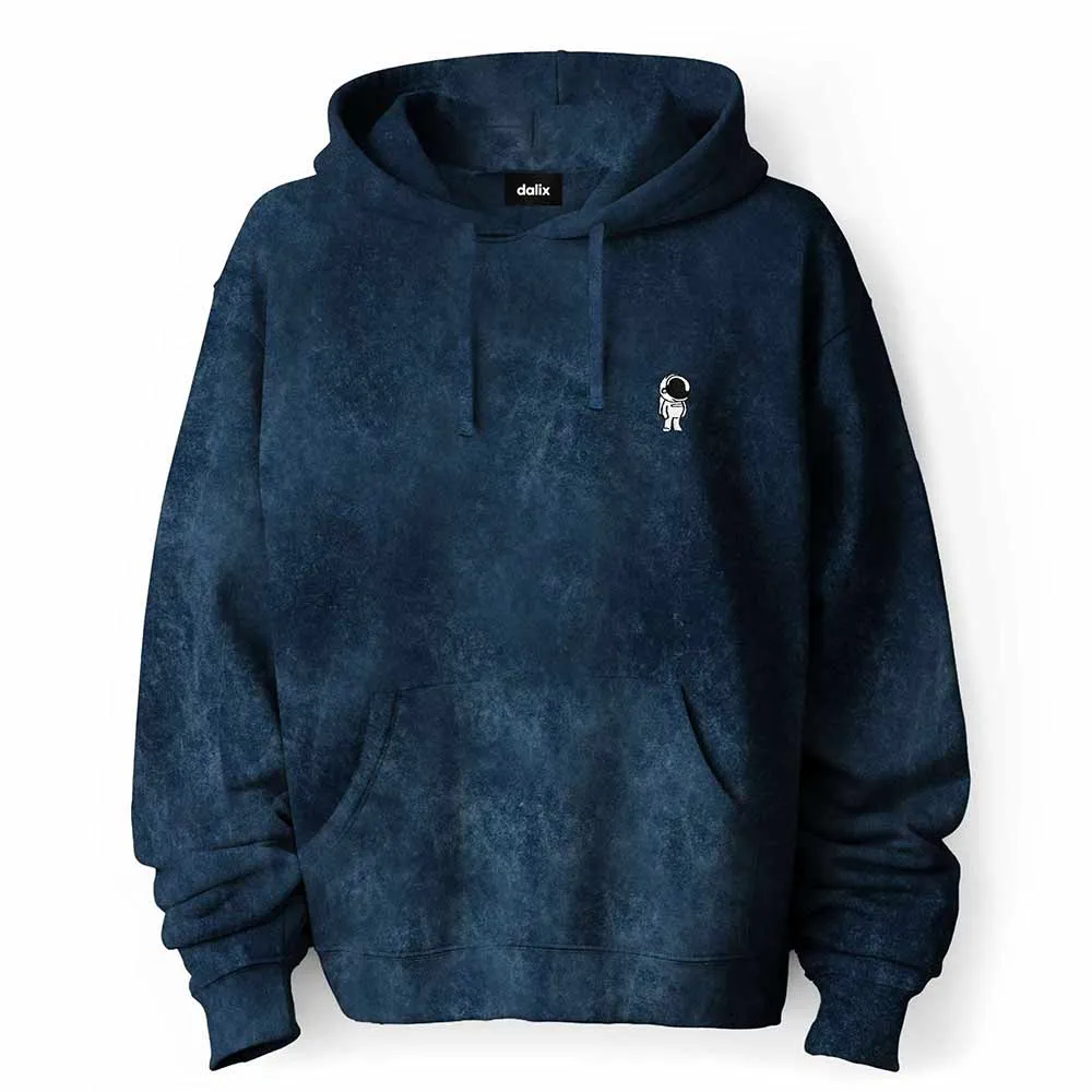 Dalix Astronaut Mineral Wash Hoodie