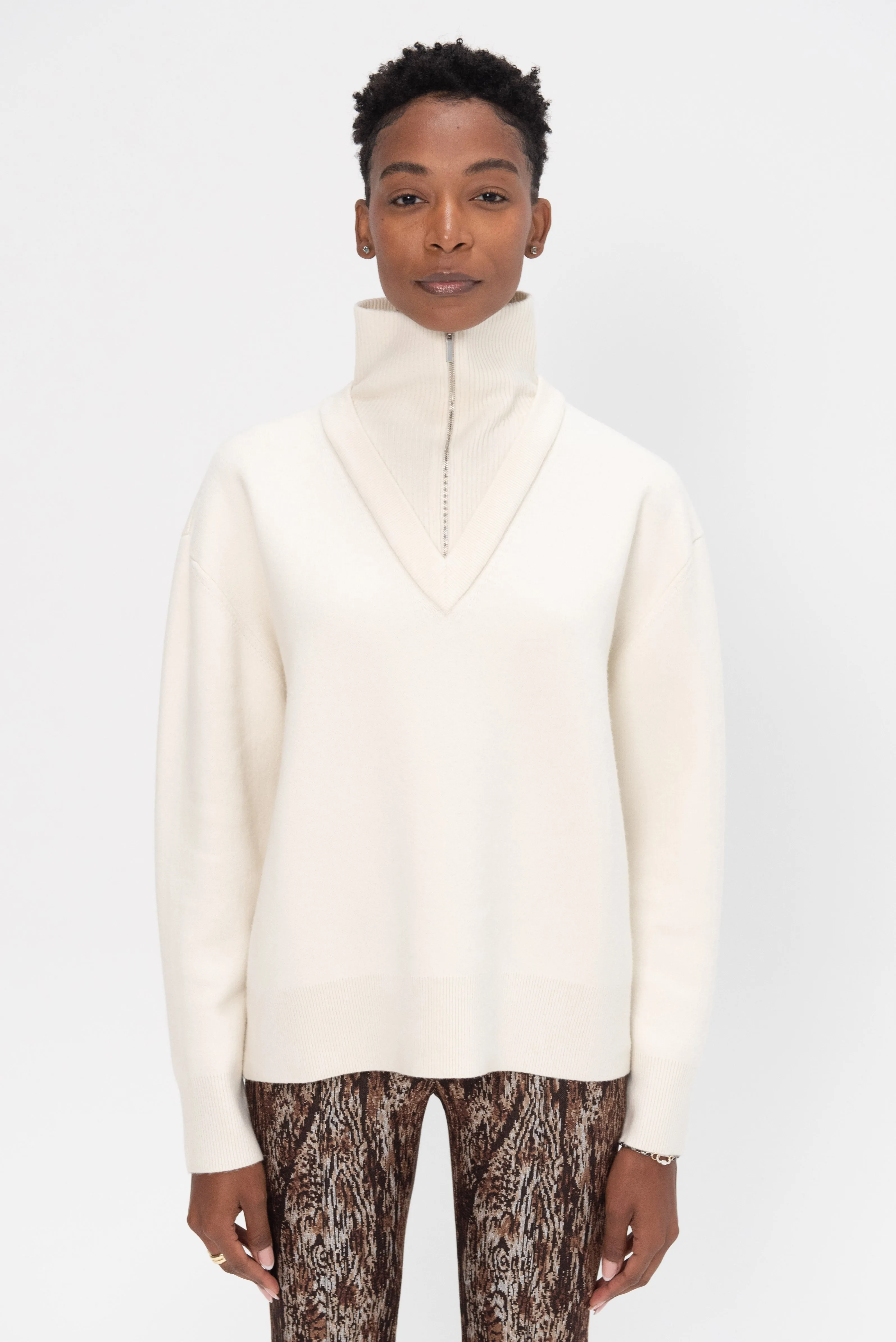 Double Layer Pullover, Ivory