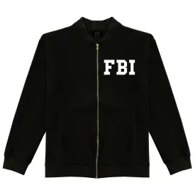 FBI Agent Costume Uniform Mens Bomber Jacket