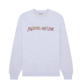 FUCKING AWESOME GUM STAMP CREWNECK - HEATHER GREY