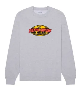 Fucking Awesome World Crewneck - Heather Grey