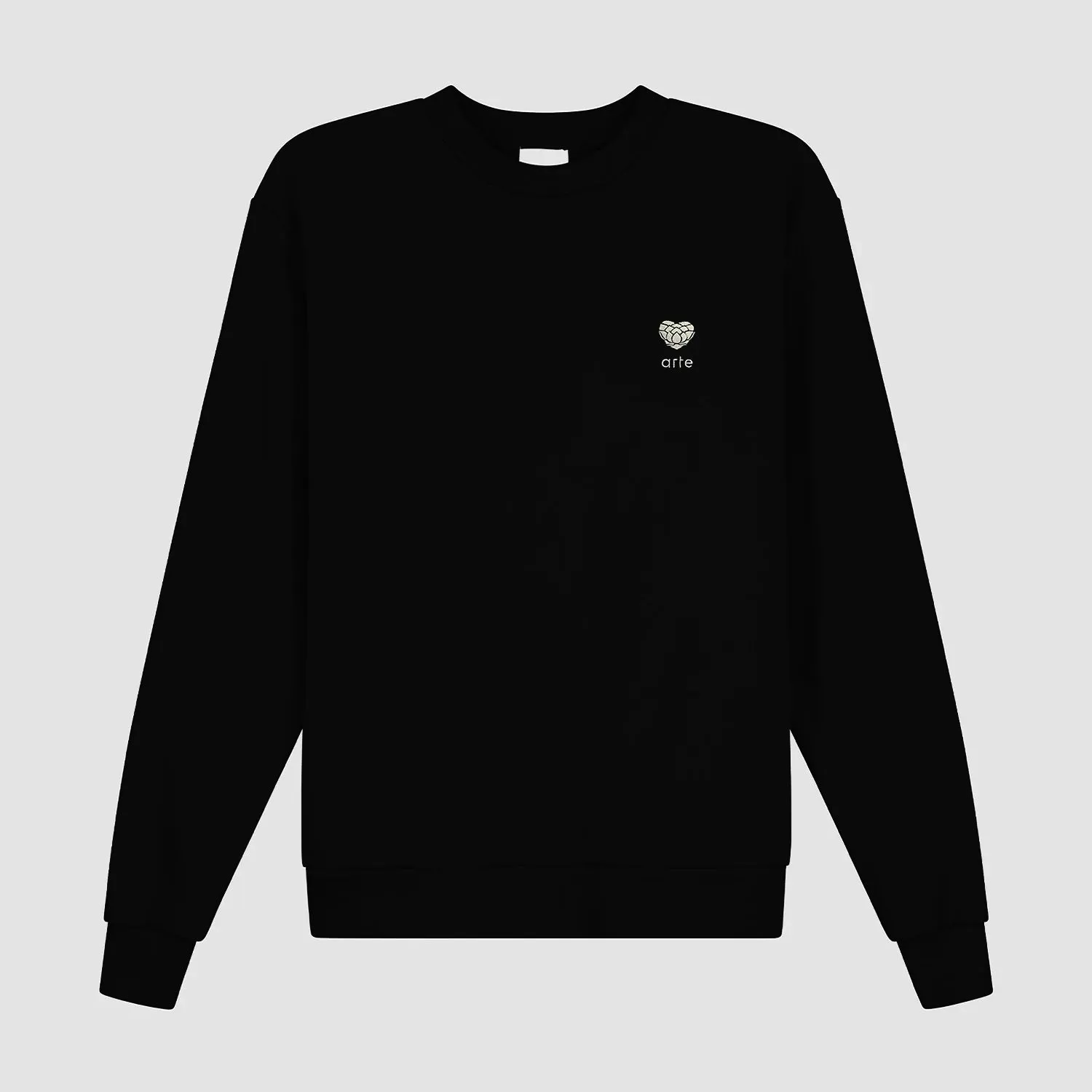 Heart Flower Crewneck - Black