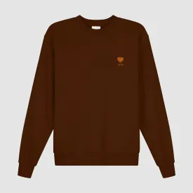 Heart Flower Crewneck - Brown