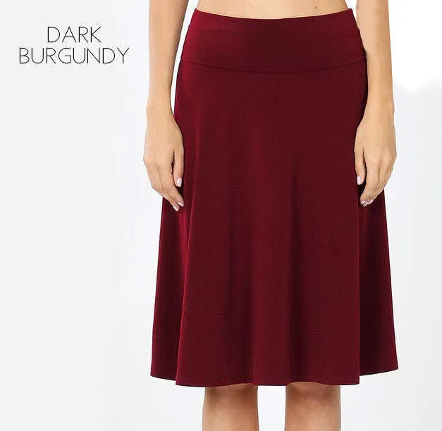 High Waist Everyday Skirt | S-3XL