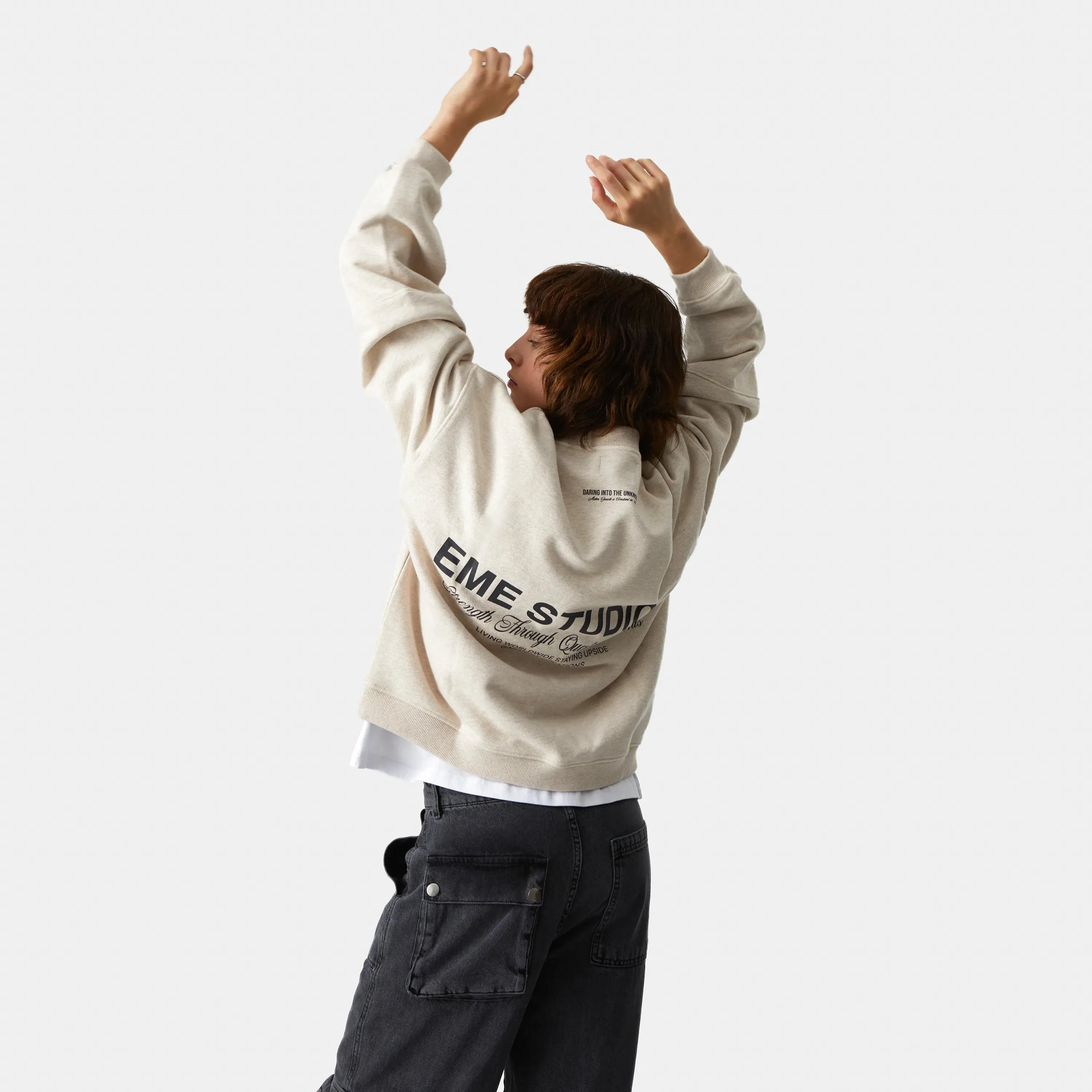 Iconic Heather Oversized Crewneck