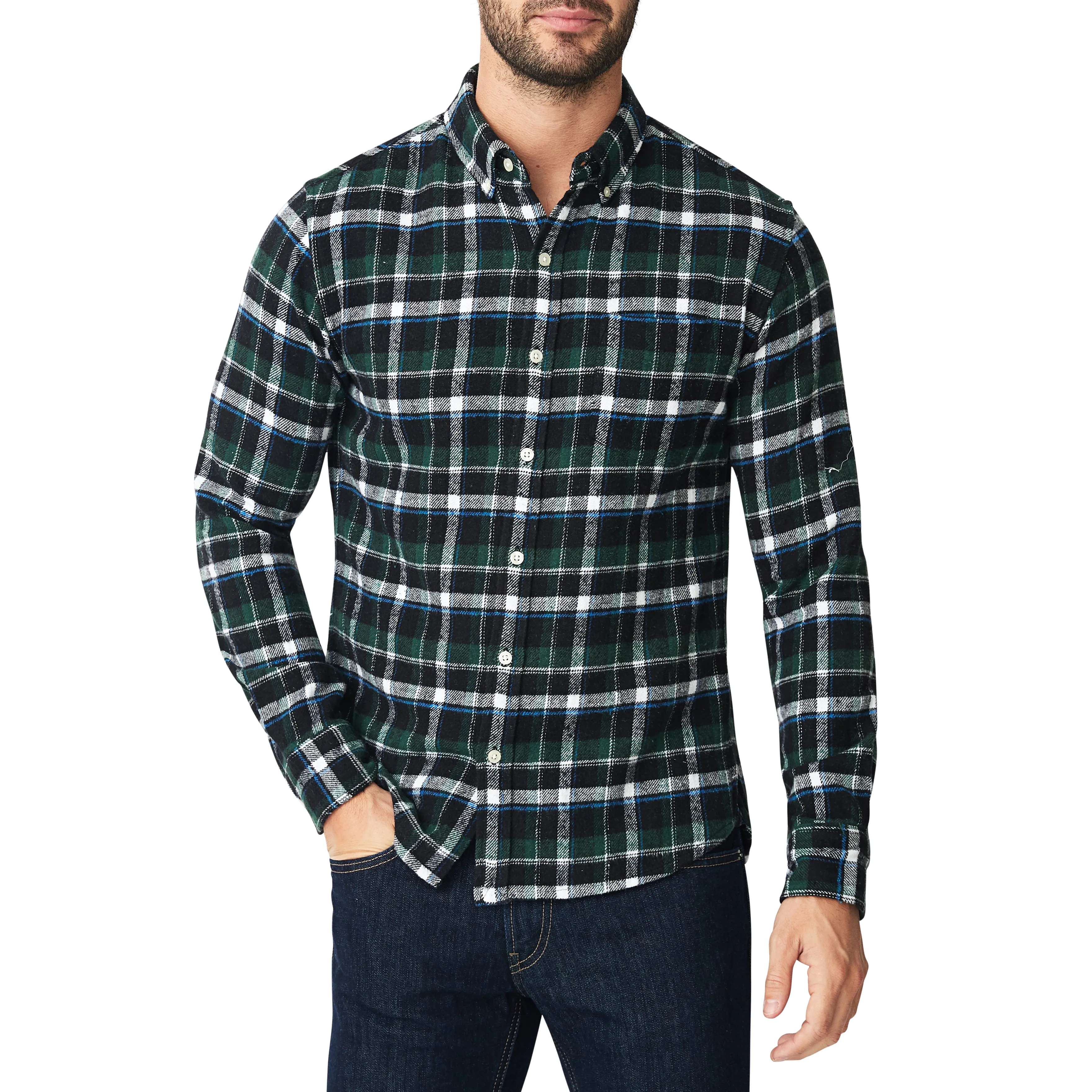 Japanese Shaggy Flannel Shirt - Shayler Plaid