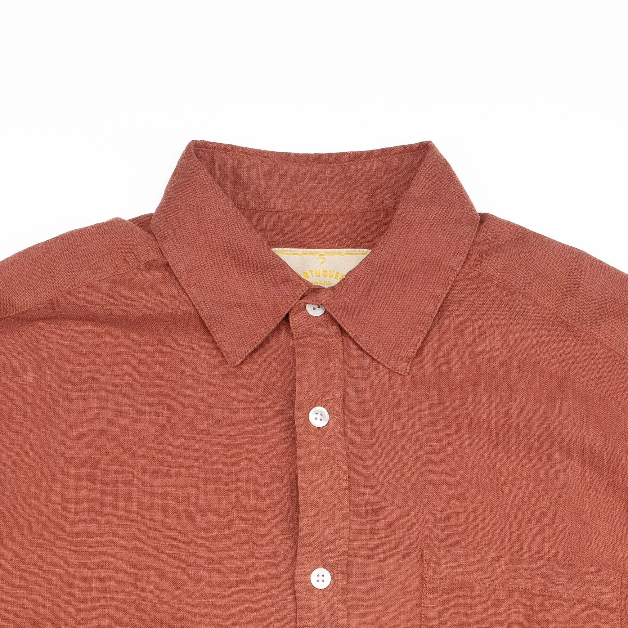 Linen Shirt in Terracotta