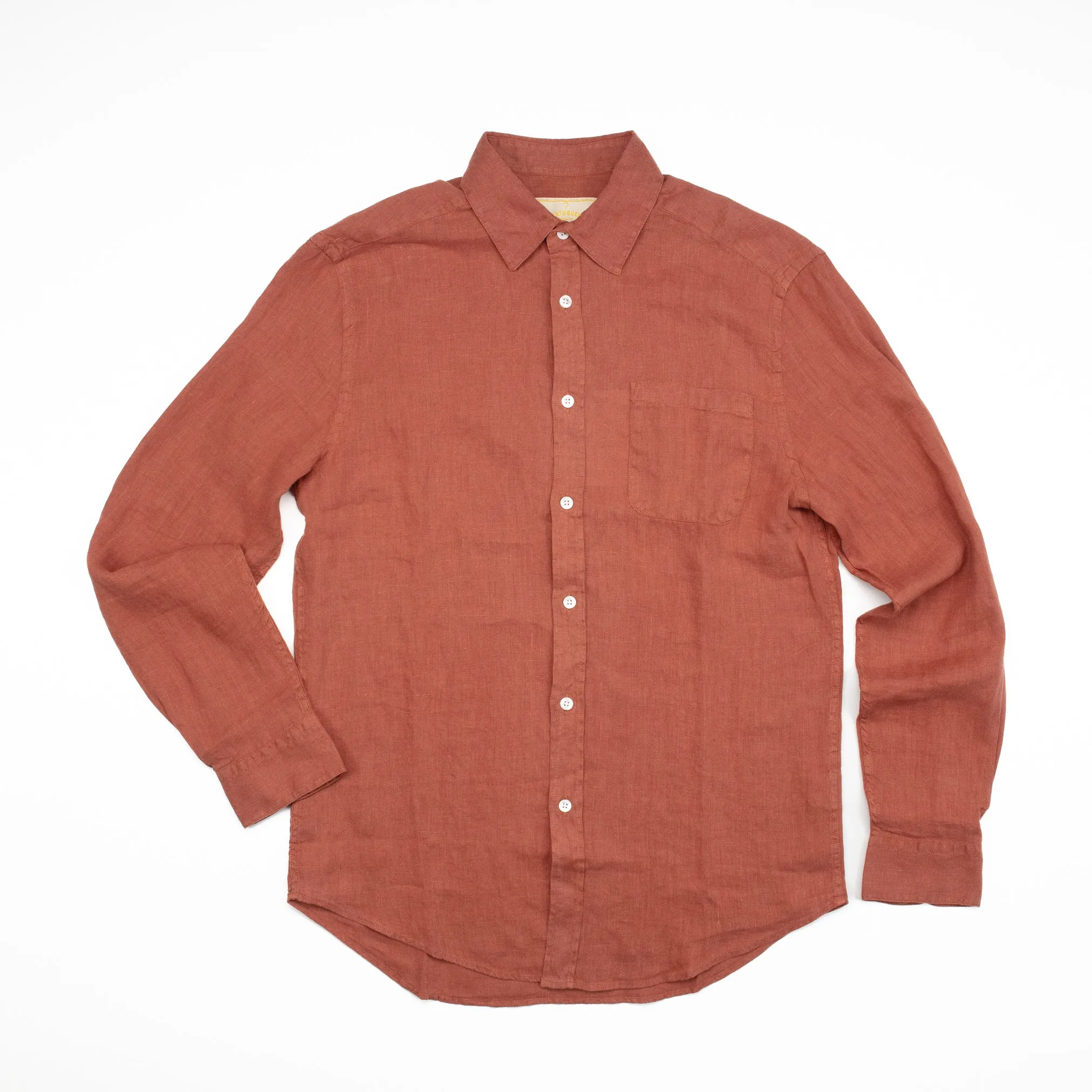 Linen Shirt in Terracotta