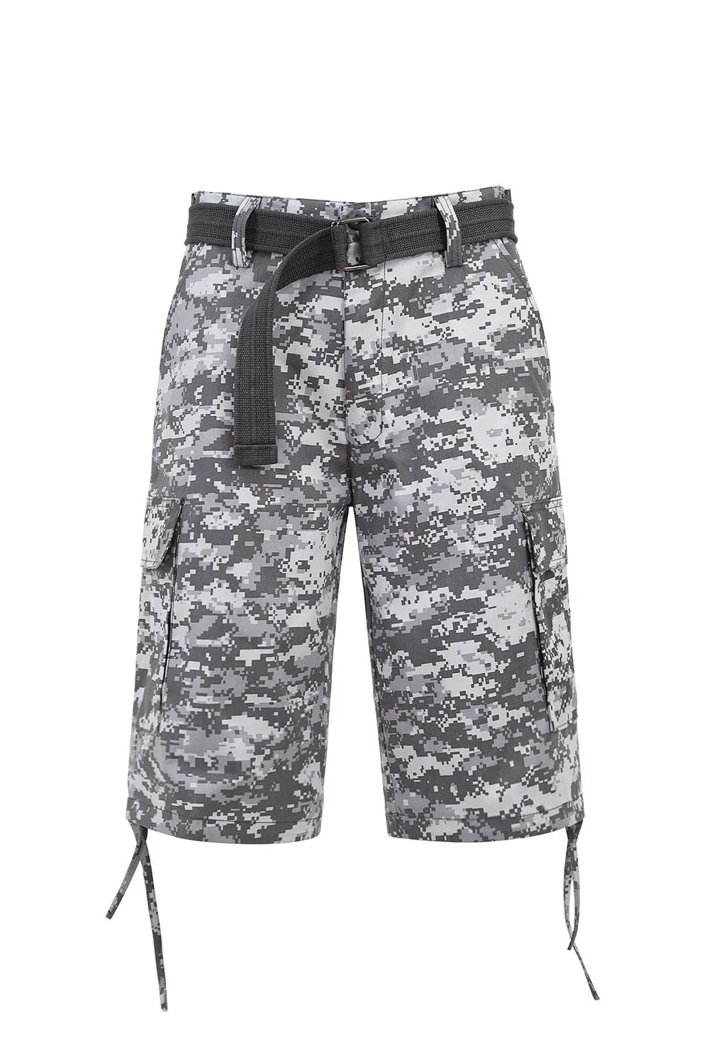 Men's Belted Camo Cargo Shorts (New Colorways)