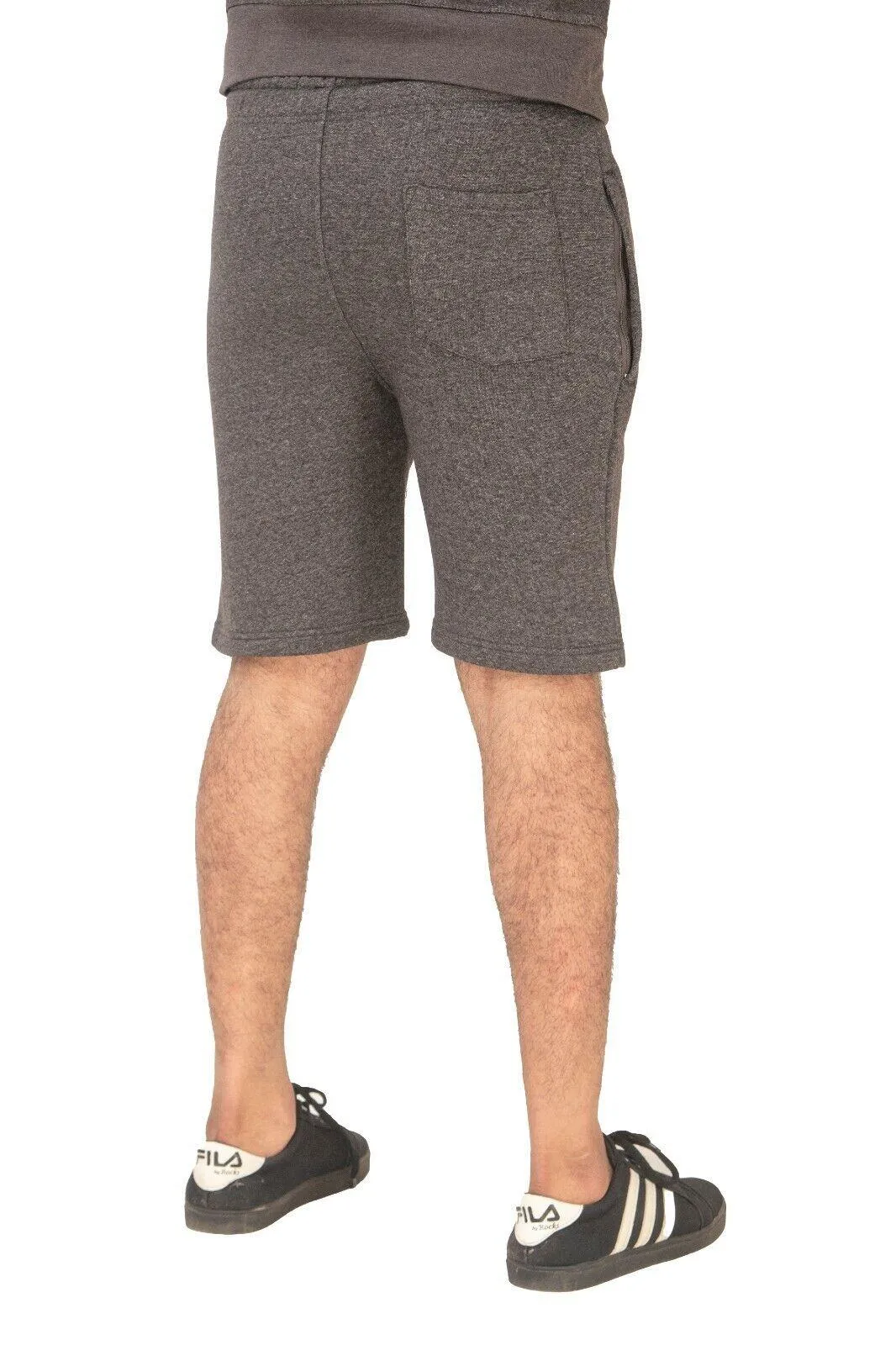 Mens Fleece Shorts with Zip Pockets