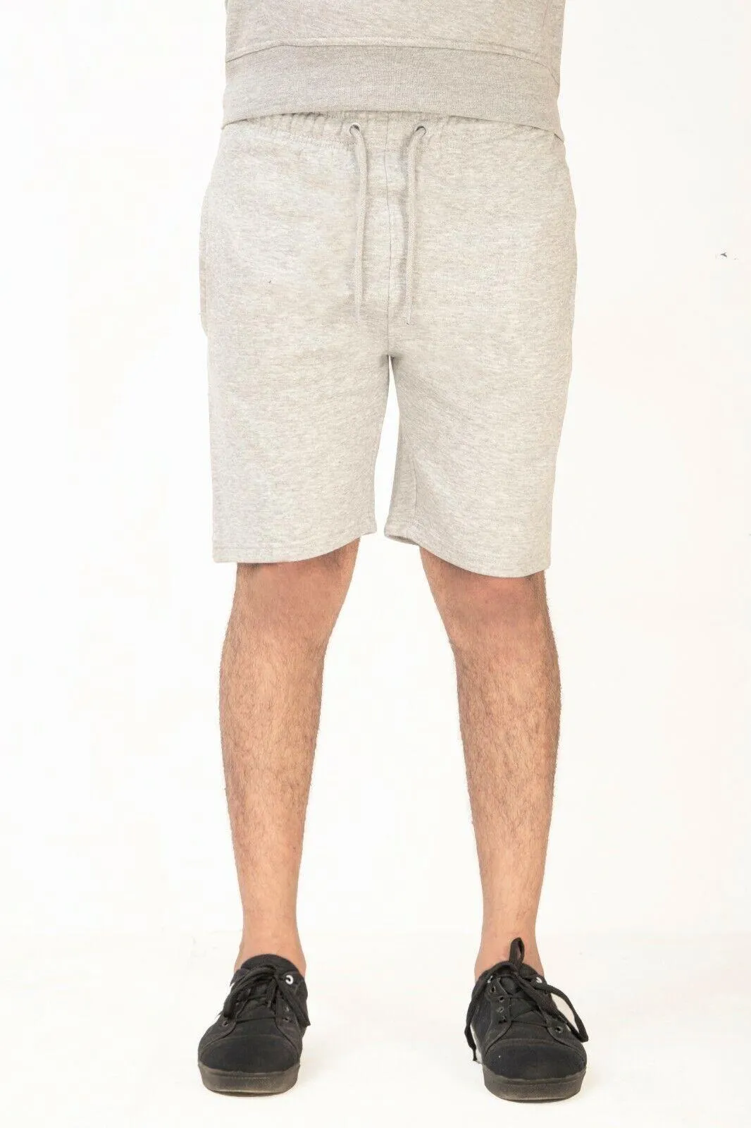 Mens Fleece Shorts with Zip Pockets