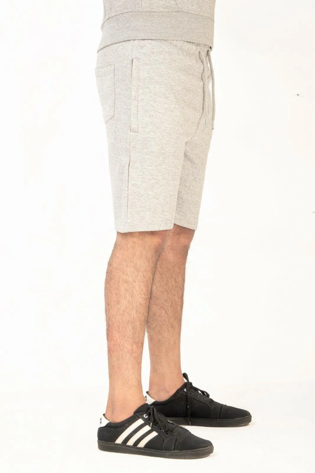 Mens Fleece Shorts with Zip Pockets