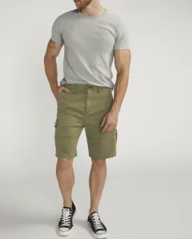 Men's Olive Cargo Essential Twill Shorts