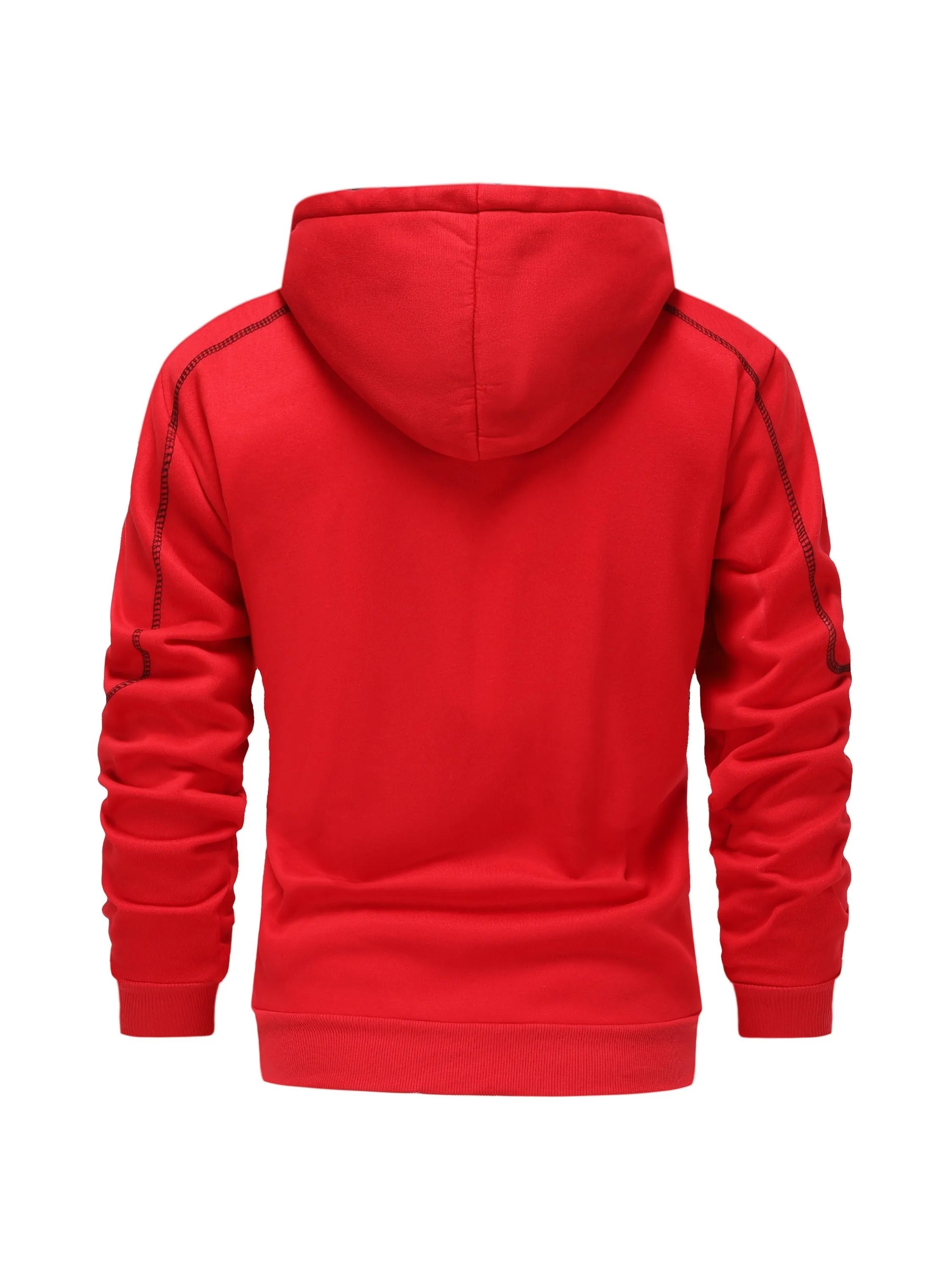 Mens Sports Hoodie with Zippered Breast Pocket