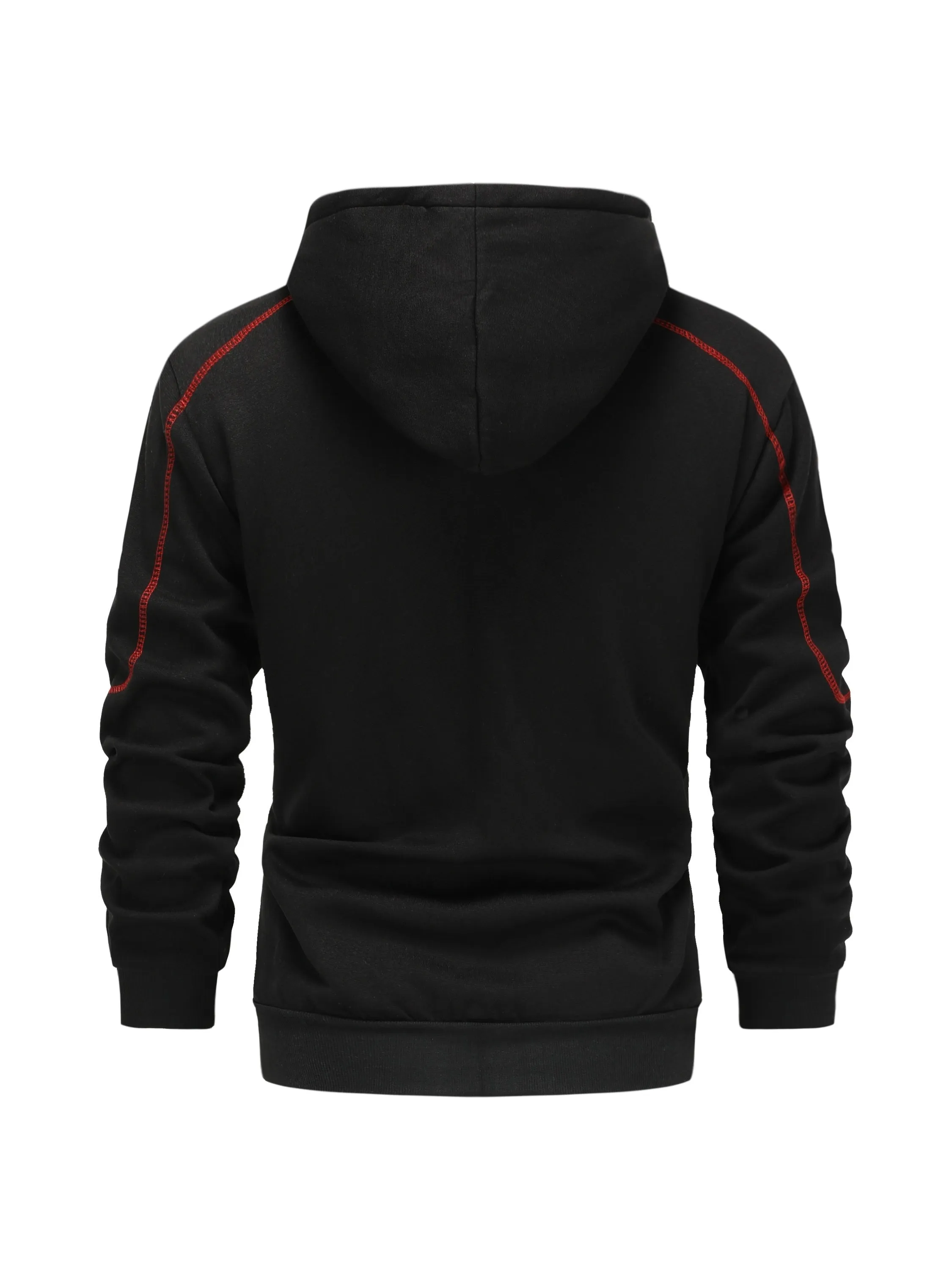 Mens Sports Hoodie with Zippered Breast Pocket