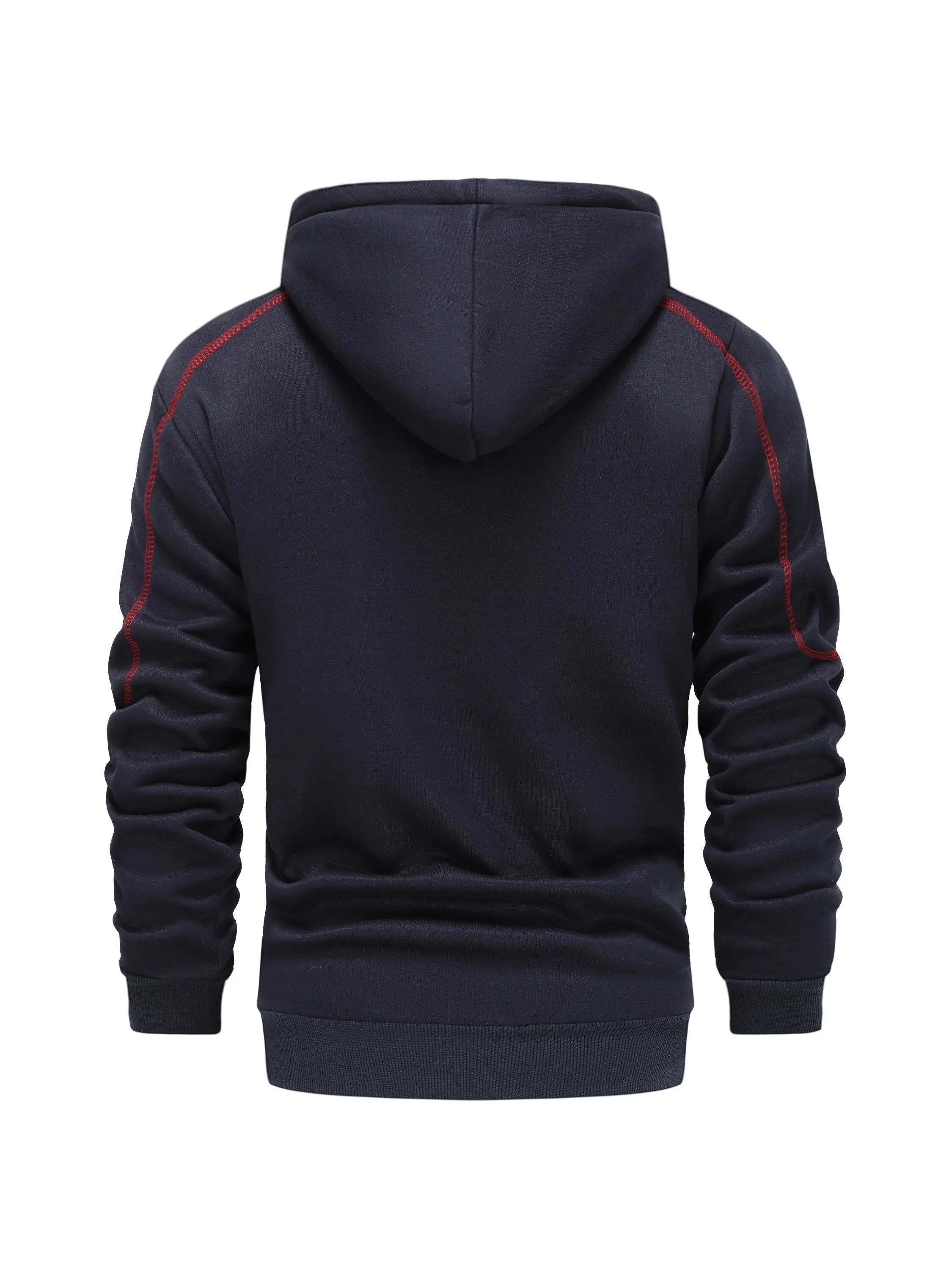 Mens Sports Hoodie with Zippered Breast Pocket