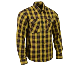 Milwaukee Plaid Yellow/Red/Black Flannel Shirt