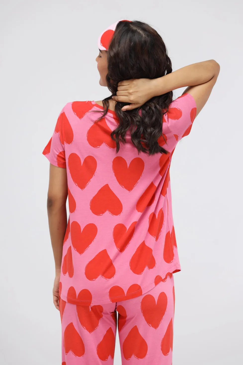 Pink Heart Modal Classic Top