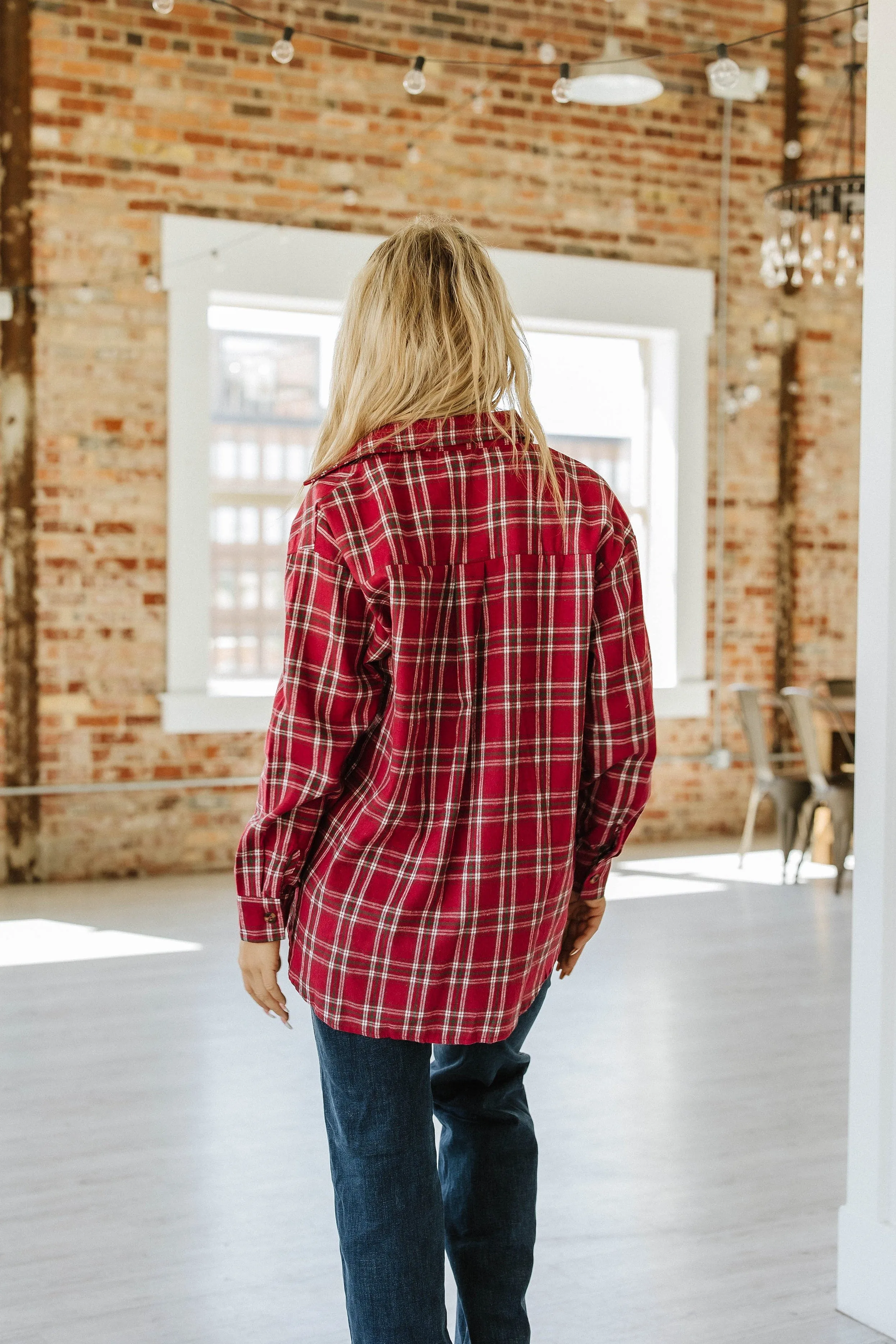 Rylan Oversized Flannel Top | S-2XL | PRE ORDER