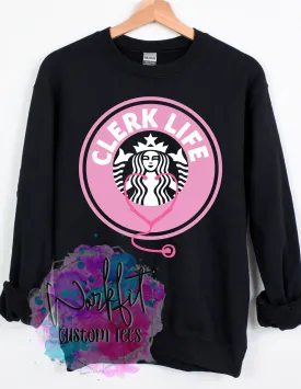 Starbucks Clerk Life Crewneck