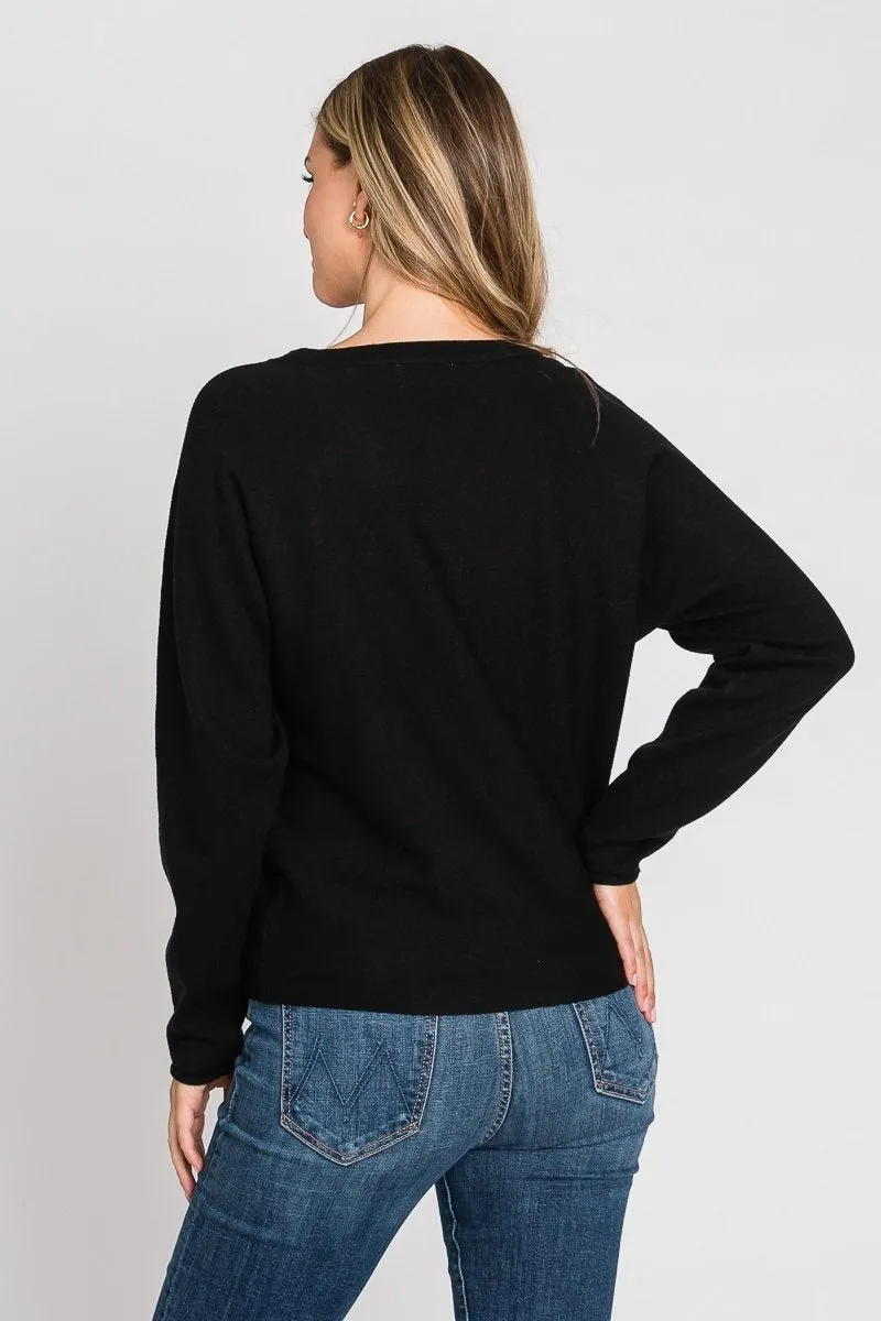 Viscose Classic Lightweight Crewneck Sweater