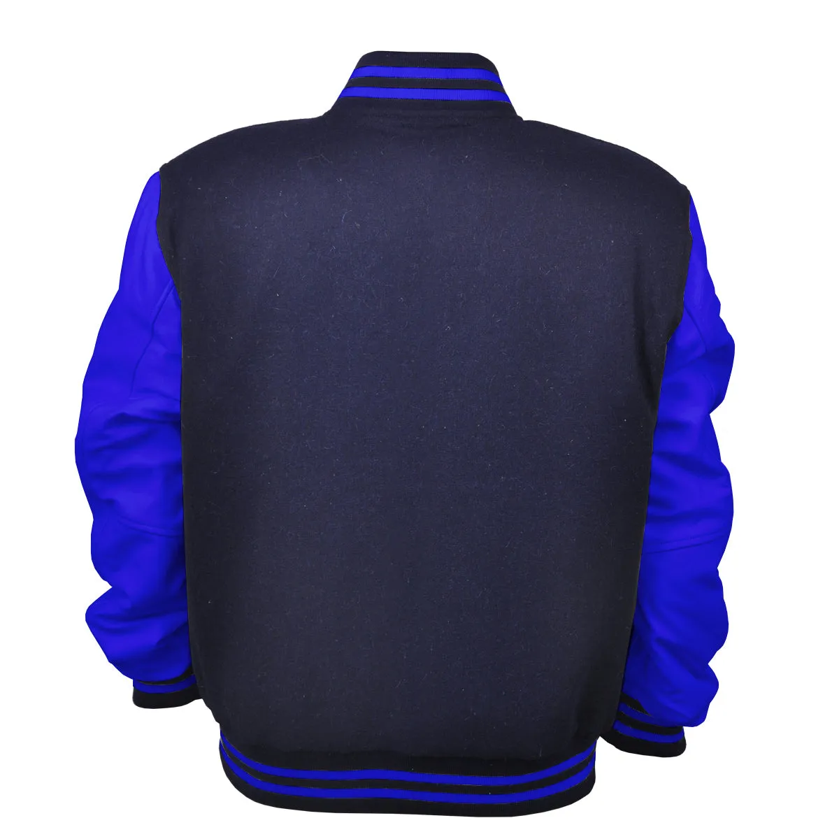 Woman Jacket Wool Leather Navy Blue/Blue