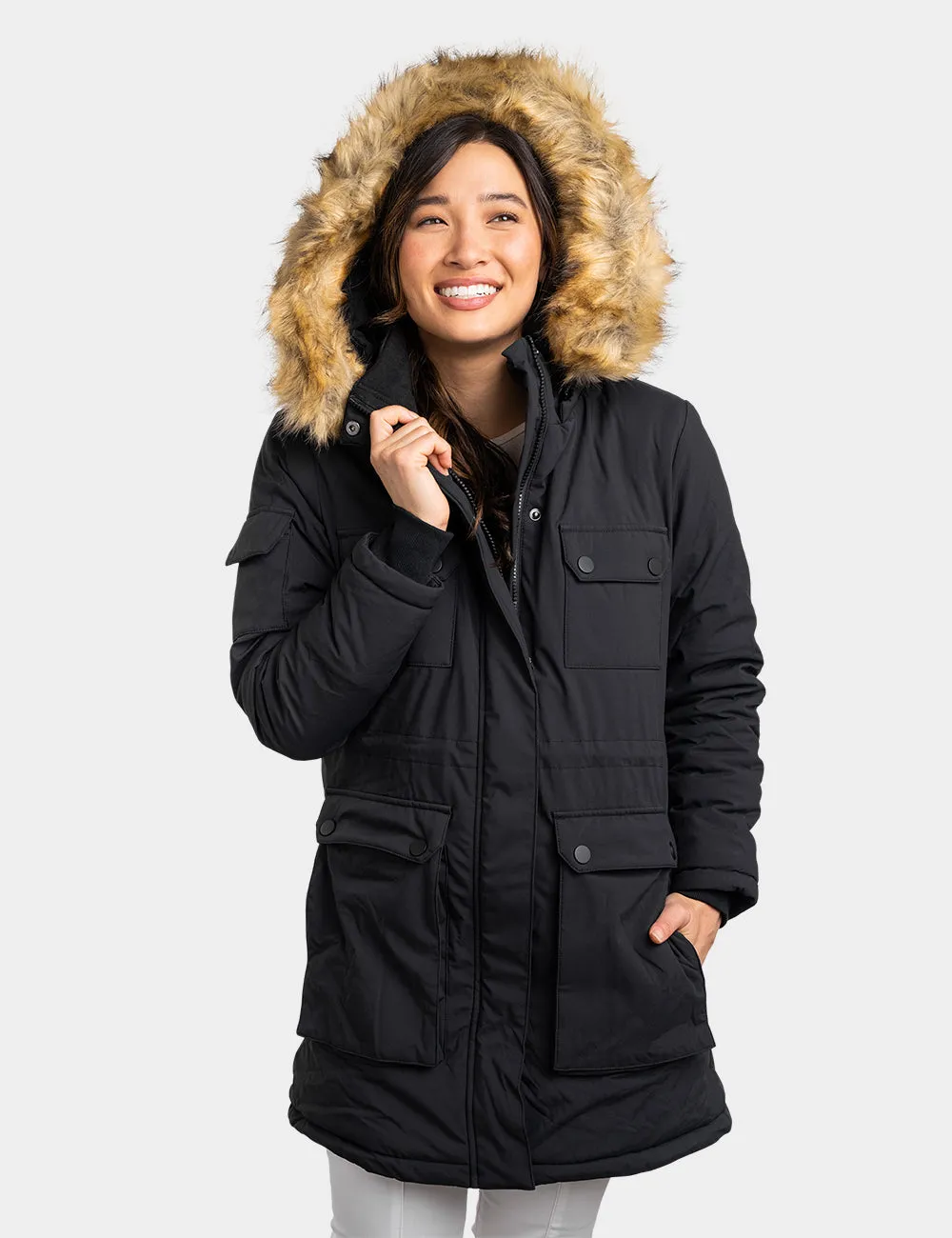 Women's Heated Thermolite® Parka - Black