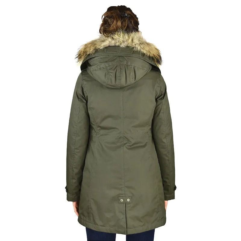 WOOLRICH W'S Scarlett Eskimo Parka Verde Militare